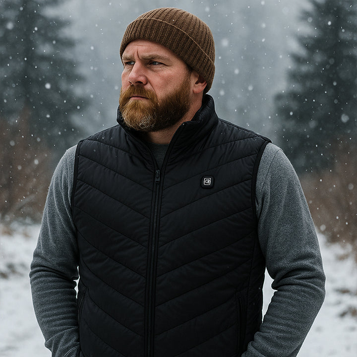 ArcticDown Pro Heated Puffer Vest for Men – Tactical Lightweight Thermal Bodywarmer