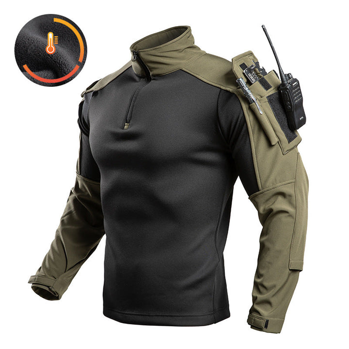 TWS RangeFlex Men’s Tactical Softshell Quarter-Zip Fleece Pullover