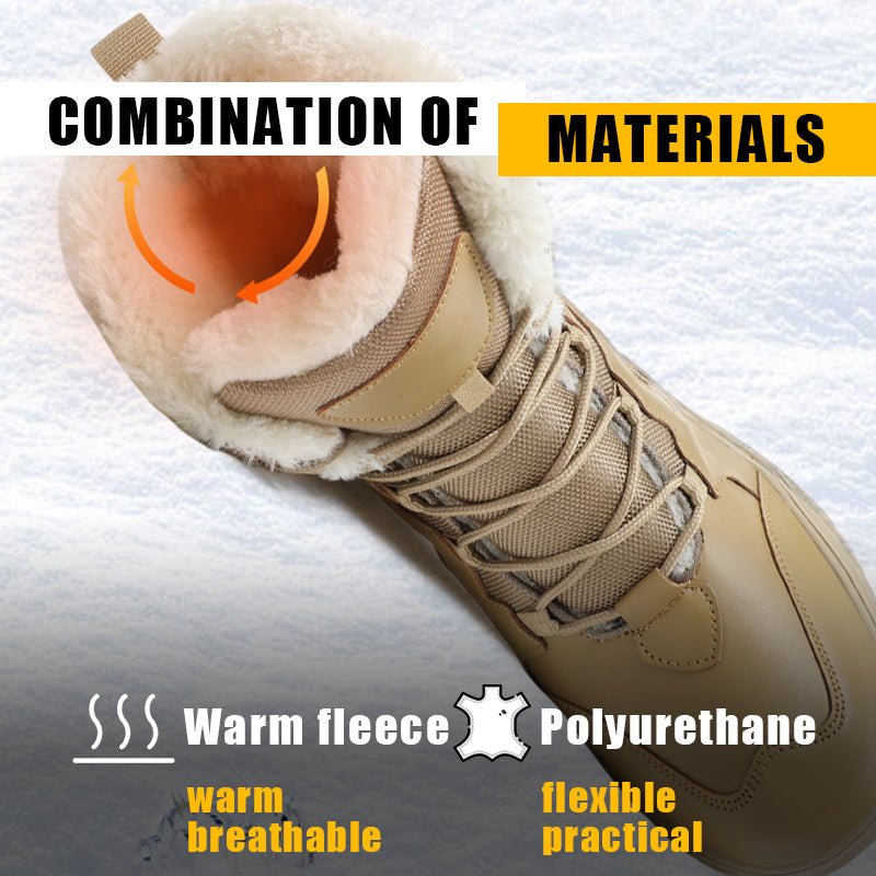 TWS Warm Fur Lined Outdoor Combat Boots