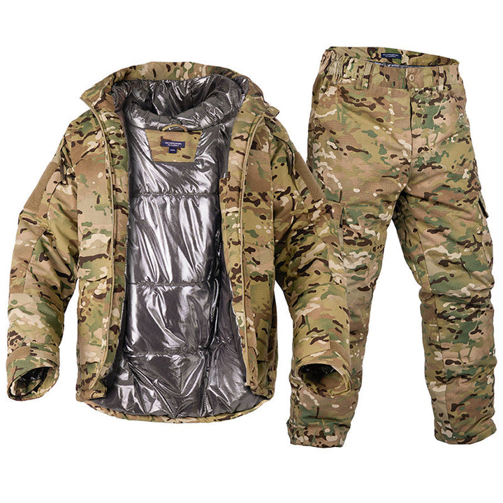 TWS Waterproof Heat-Reflective Tactical Jacket & Trousers Set for Outdoor Use