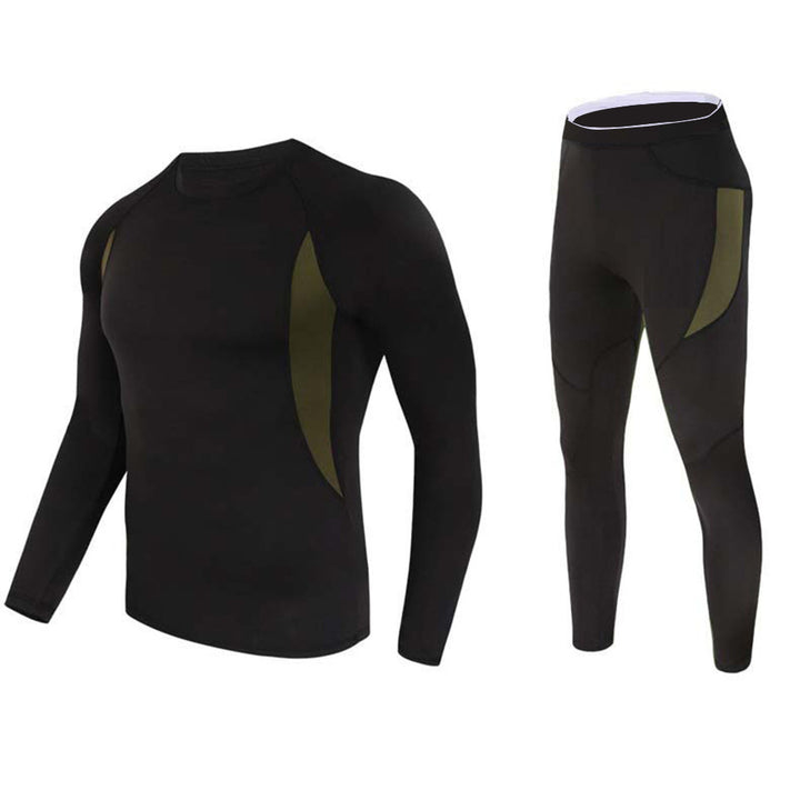 Men's Stretch Thermal Underwear Tactical Sports Shapewear Set