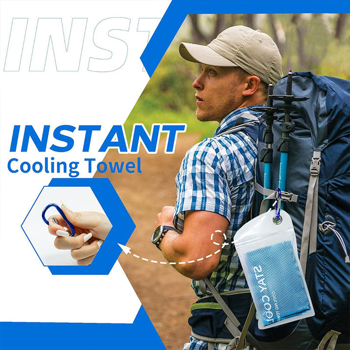 TWS 4 Pack Cooling Towel, Soft Breathable Chilly Microfiber Towel for Work, Outdoor, Workout