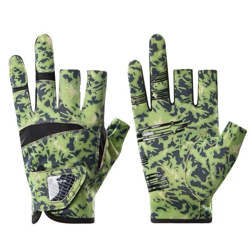 Men's Outdoor Sun Protection Fingerless Fishing Gloves