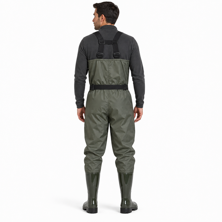 Ultra-Light 400D Nylon Chest Waders with Boots | 15,000mm Waterproof