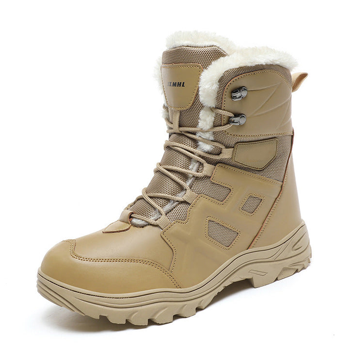 TWS Warm Fur Lined Outdoor Combat Boots