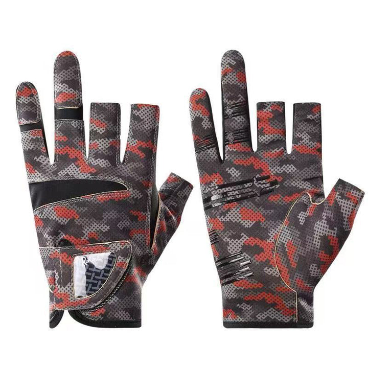 Men's Outdoor Sun Protection Fingerless Fishing Gloves