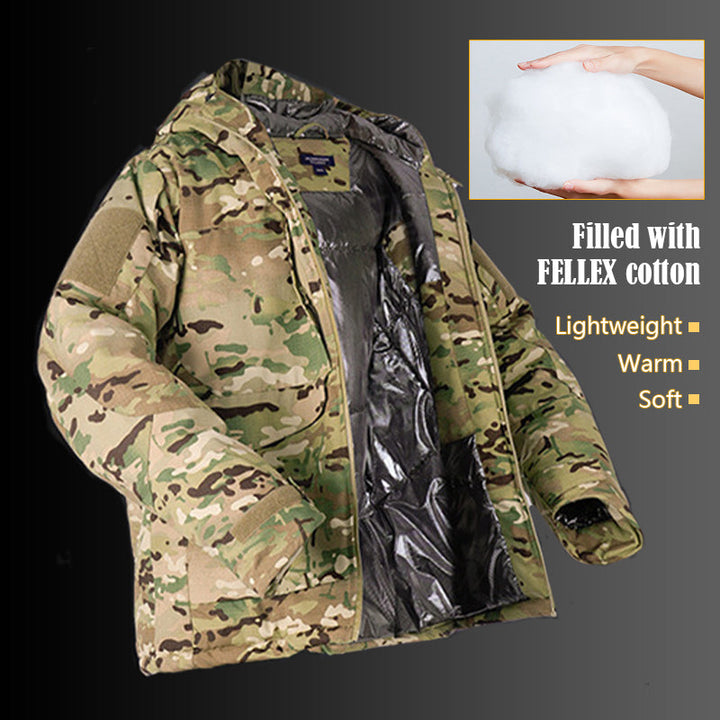 TWS Waterproof Heat-Reflective Tactical Jacket & Trousers Set for Outdoor Use