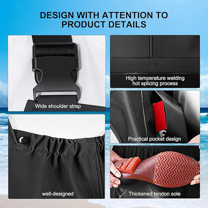 TWS Fishing Waders with Boots for Men Waterproof Wader PVC Waterproof Wader for Fly Fishing