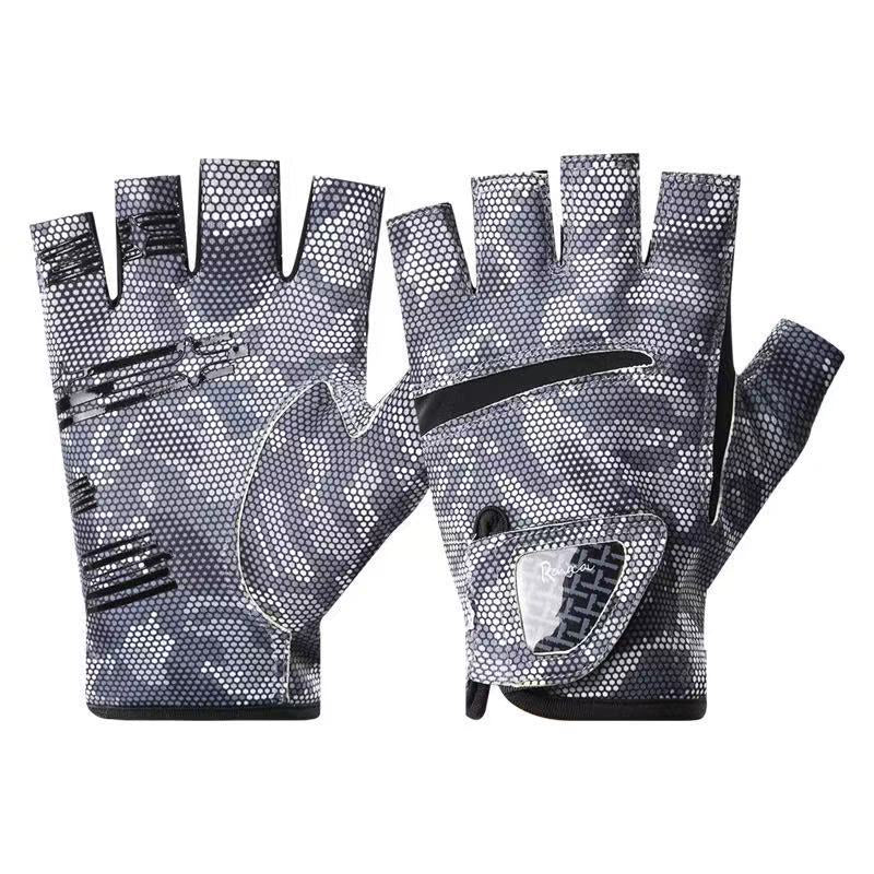 Men's Outdoor Sun Protection Fingerless Fishing Gloves
