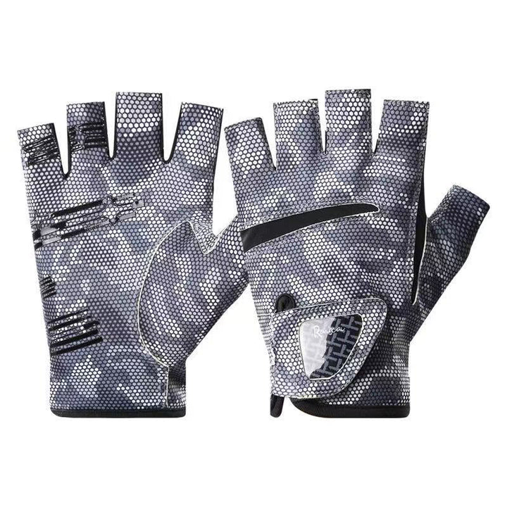 Men's Outdoor Sun Protection Fingerless Fishing Gloves
