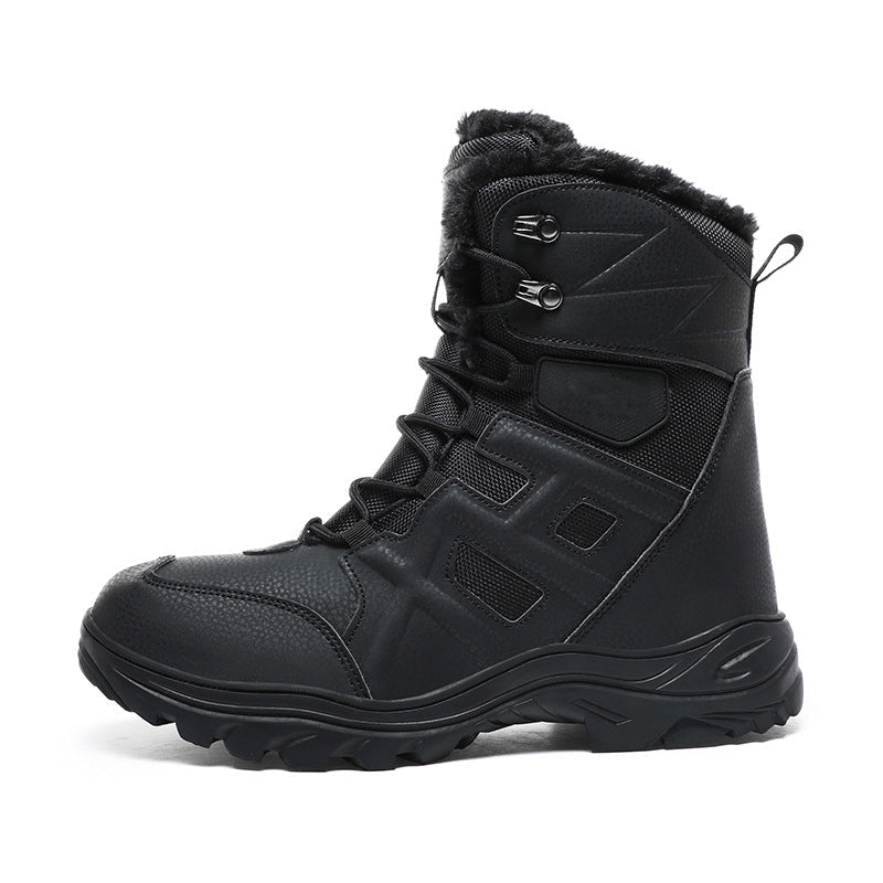 TWS Warm Fur Lined Outdoor Combat Boots