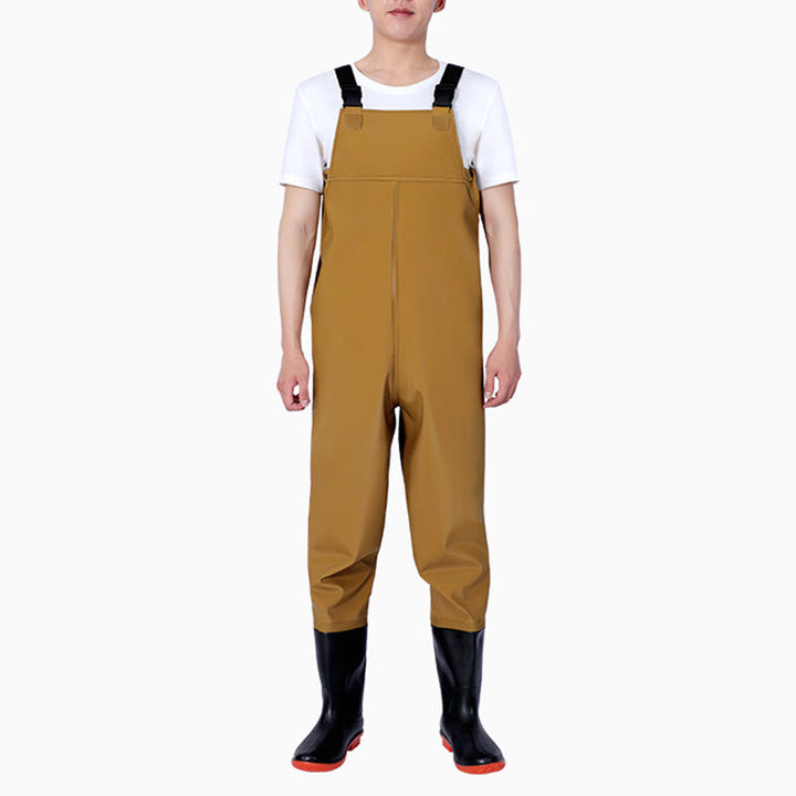 TWS Fishing Waders with Boots for Men Waterproof Wader PVC Waterproof Wader for Fly Fishing