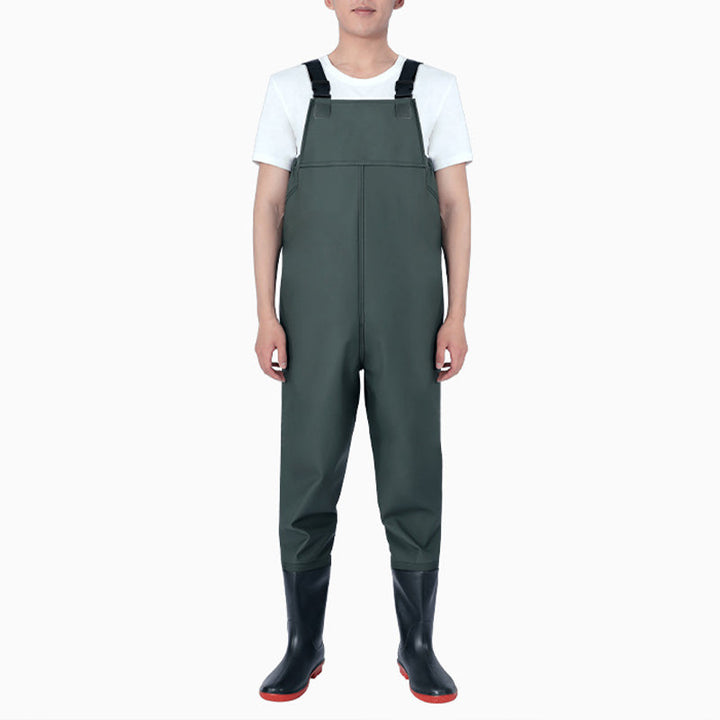TWS Fishing Waders with Boots for Men Waterproof Wader PVC Waterproof Wader for Fly Fishing