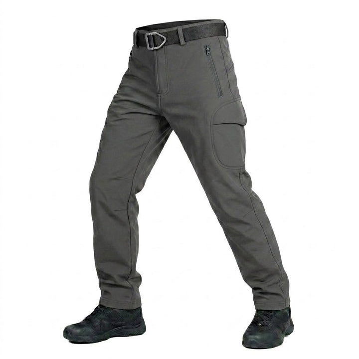 Men's Water-Resistant Tactical Multi-Pocket Softshell Trousers