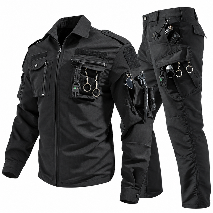 TWS Men’s Tactical Multi-pocket Field Jacket & Cargo Pants Set