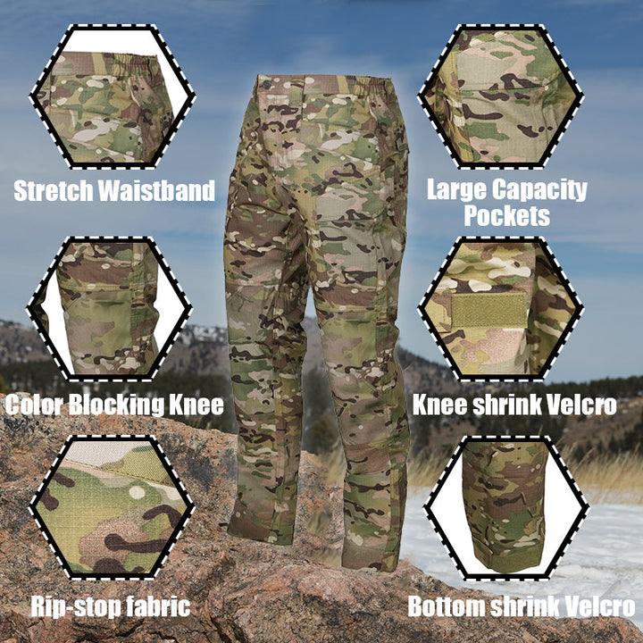 Thunder Pro Waterproof Rip-Stop Tactical Trousers Camouflage