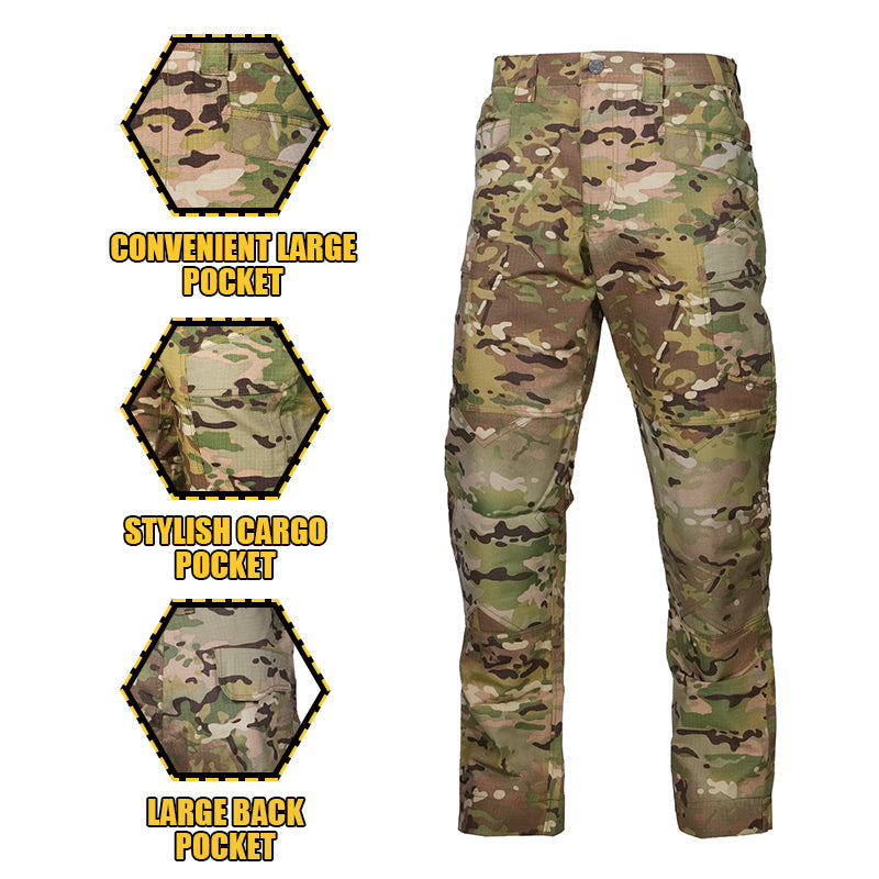 Thunder Pro Waterproof Rip-Stop Tactical Trousers Camouflage