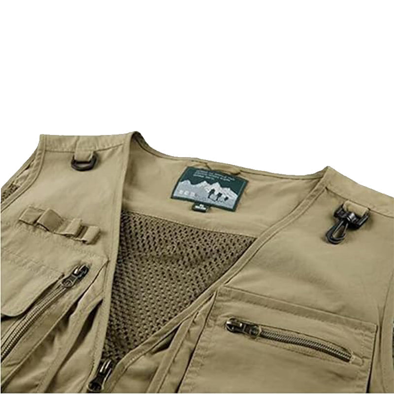 Aqestyerly Men'S Plus Size Coats Men'S Outdoor Vest Leisure Jacket Lightweight Vest With Zip Many Pockets Aqestyerly Men'S Plus Size Coats Men'S Outdoor Vest Leisure Jacket Lightweight Vest With Zip Many Pockets