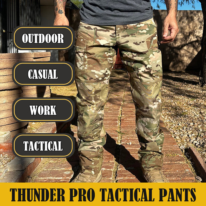 Thunder Pro Waterproof Rip-Stop Tactical Trousers Camouflage