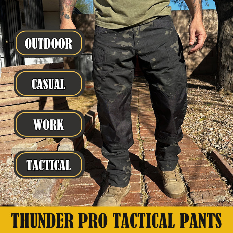 Thunder Pro Waterproof Rip-Stop Tactical Trousers Dark Camo