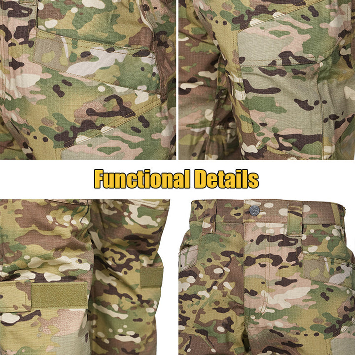 Thunder Pro Waterproof Rip-Stop Tactical Trousers Camouflage