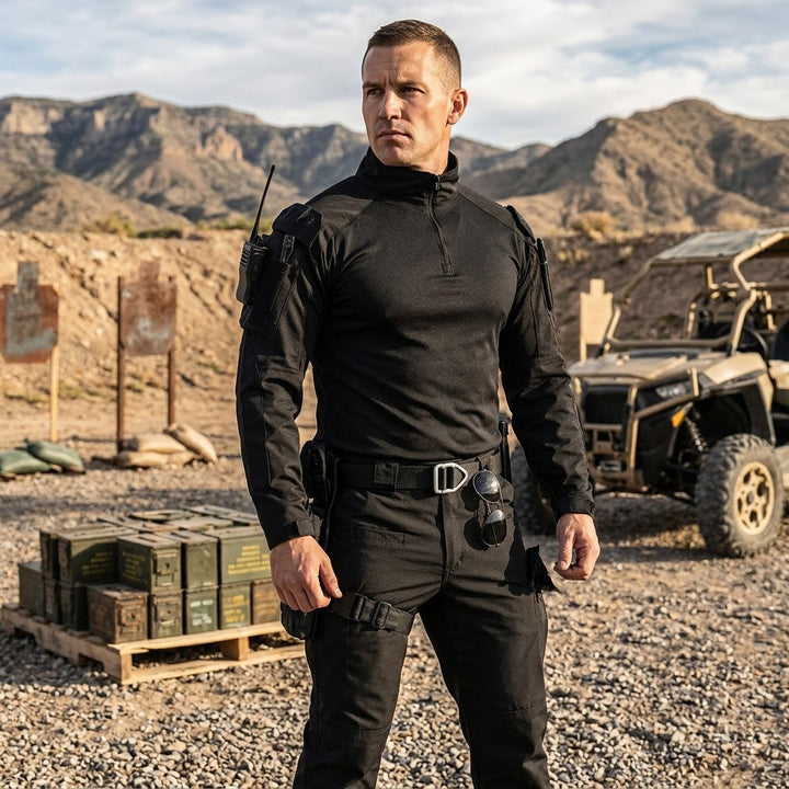 Men's Tactical Combat Shirt & Trousers Set – Waterproof Outdoor Utility Uniform