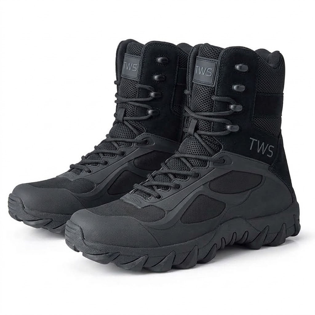 TWS Men’s High-Top Tactical Lightweight Outdoor Combat Boots