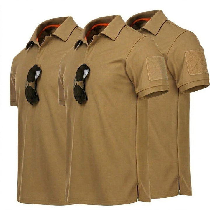 3pack Tactical Men’s Quick-Dry Wear-resistant T-Shirts Polo for Summer