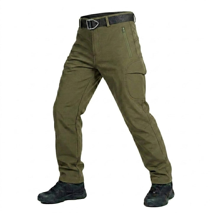 Men's Water-Resistant Tactical Multi-Pocket Softshell Trousers