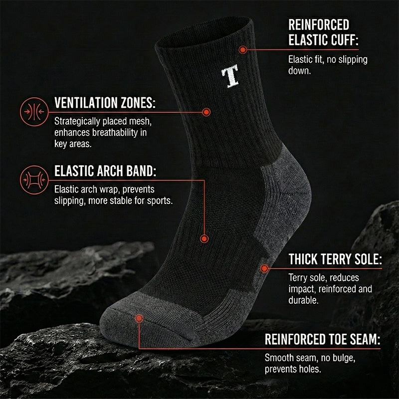 TWS All Terrain Tactical Duty Mid-Calf Boot Socks