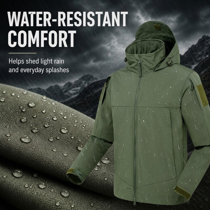 TWS Men’s Lightweight Water-Resistant Jacket Hooded Coat