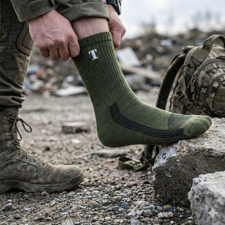 TWS All Terrain Tactical Duty Mid-Calf Boot Socks