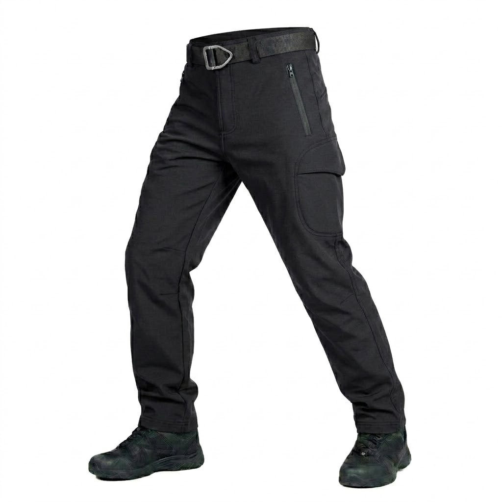 Men's Water-Resistant Tactical Multi-Pocket Softshell Trousers