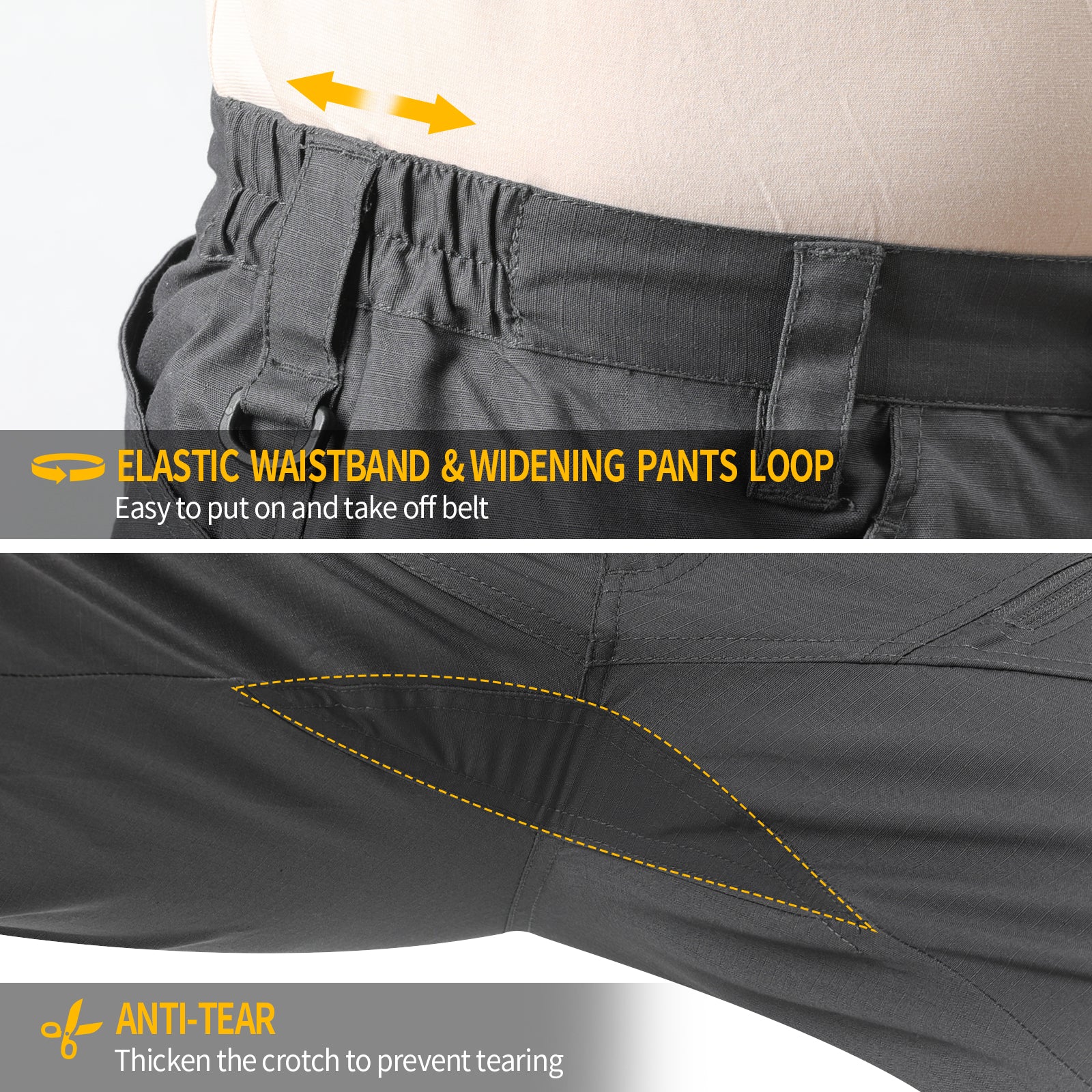 Men's Urban Pro Stretch Tactical Pants | Charcoal Tac Pants