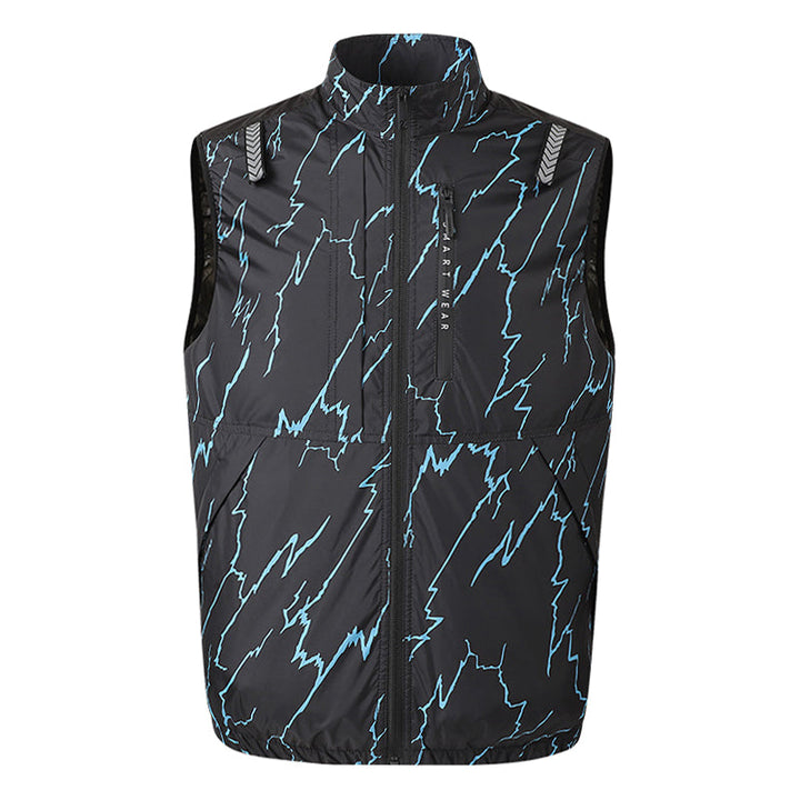 Tactical 2-Fan Electric Air Cooling Vest – Outdoor Leisure & Fishing Gear, Heatstroke Prevention