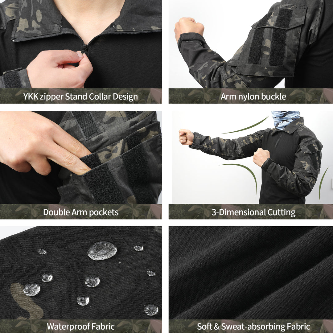 G3 Pro Rapid Assault Combat Shirt With Pockets Camouflage