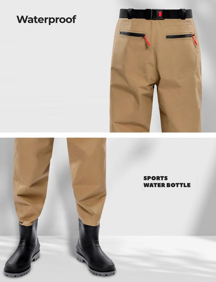 Fishing Waders for Men Waterproof Trousers with Boots