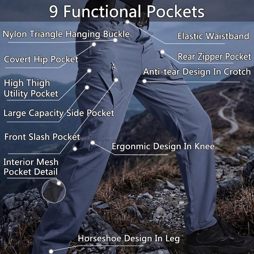 Archon IX9 Lightweight Quick Dry Stretch Trousers Grey