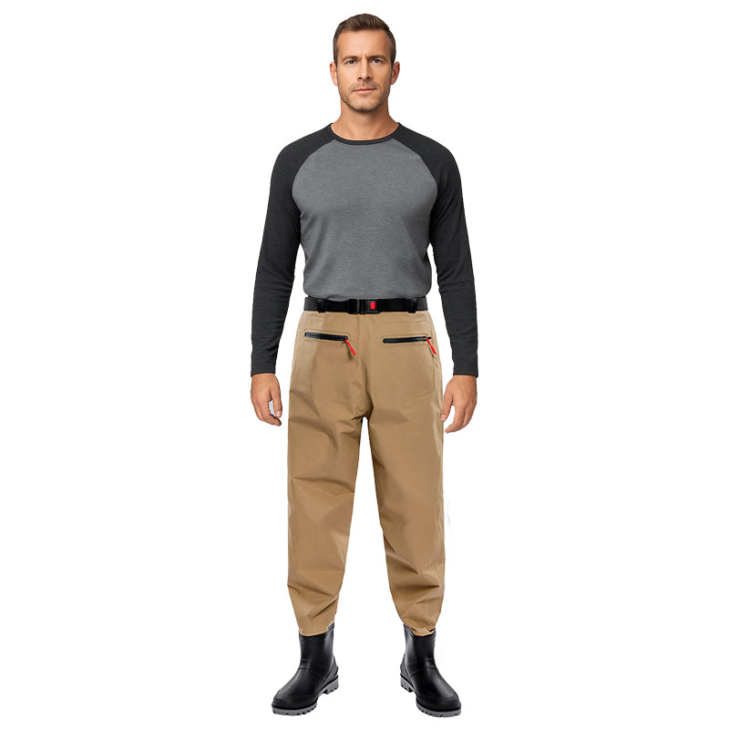 Fishing Waders for Men Waterproof Trousers with Boots