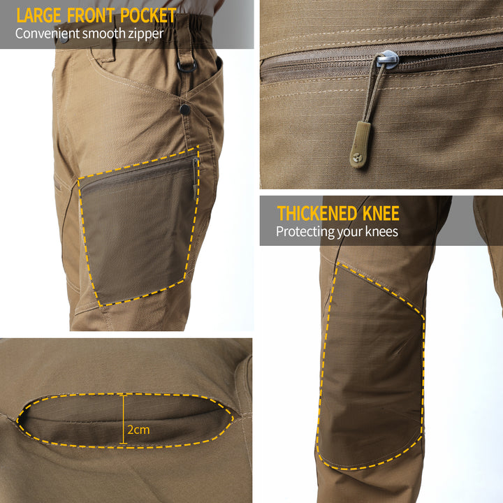 Men's Urban Pro Stretch Tactical Trousers Brown Duck