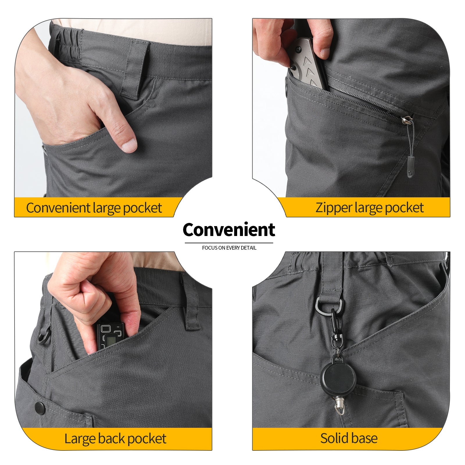 Men's Urban Pro Stretch Tactical Pants | Charcoal Tac Pants