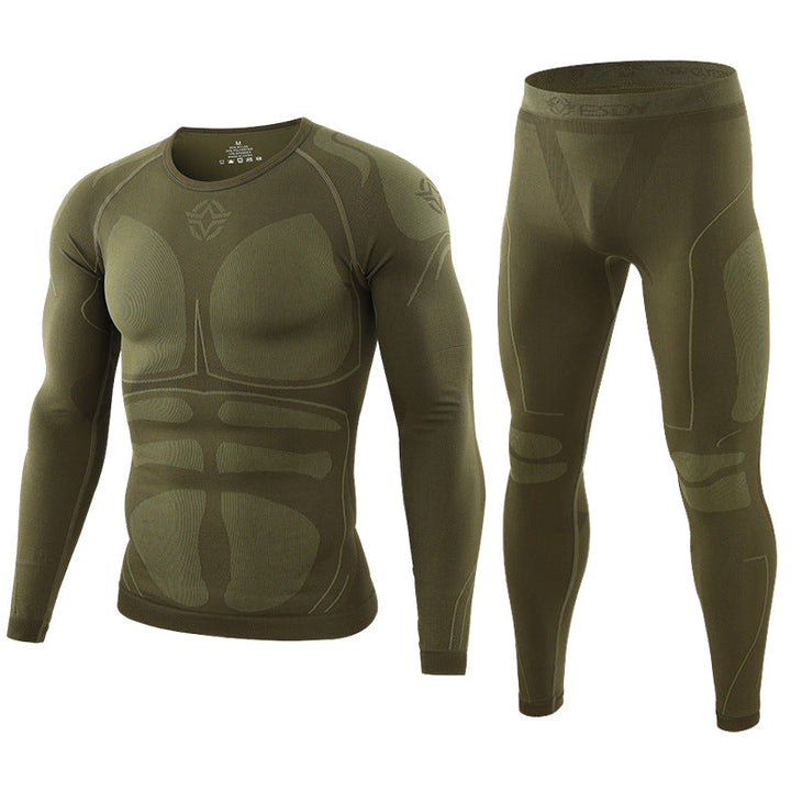 Men's Outdoor Fitness Wear Tactical Sports Shapewear Set