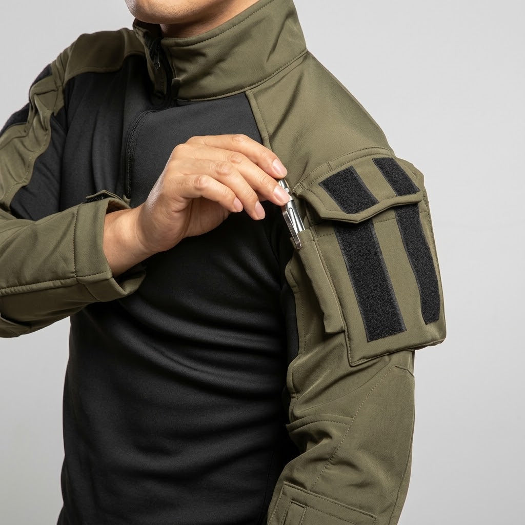 TWS RangeFlex Men’s Tactical Softshell Quarter-Zip Fleece Pullover