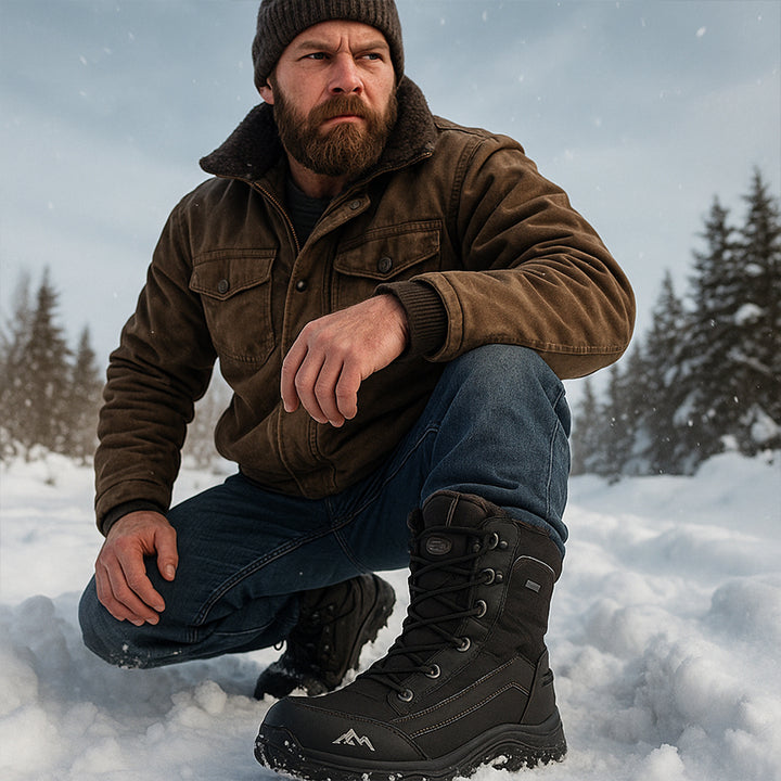 TWS Arctic Tactical Waterproof Snow Boots for Men – Warm & Durable Outdoor Footwear