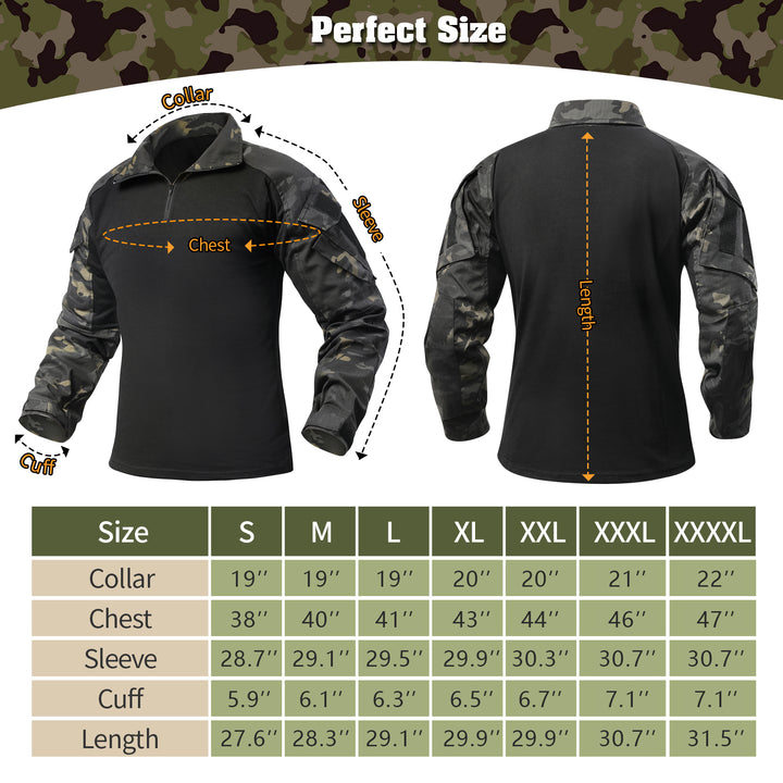 G3 Pro Rapid Assault Combat Shirt With Pockets Camouflage