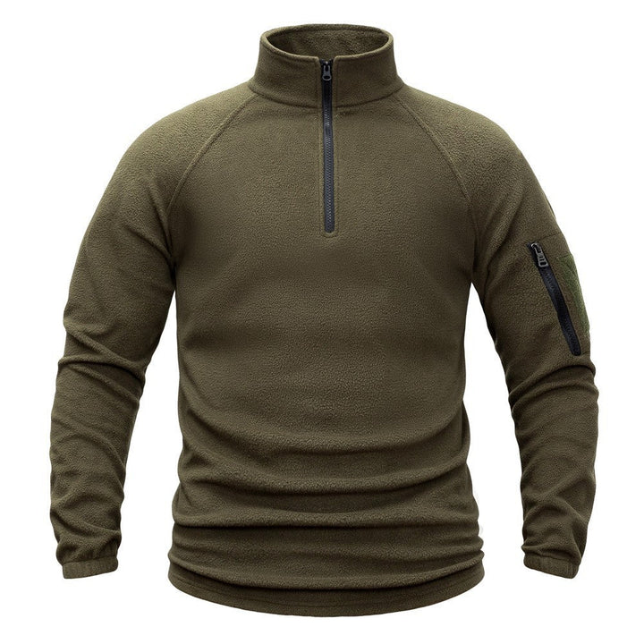 TWS Men’s Half-Zip Fleece Pullover with Sleeve Pocket