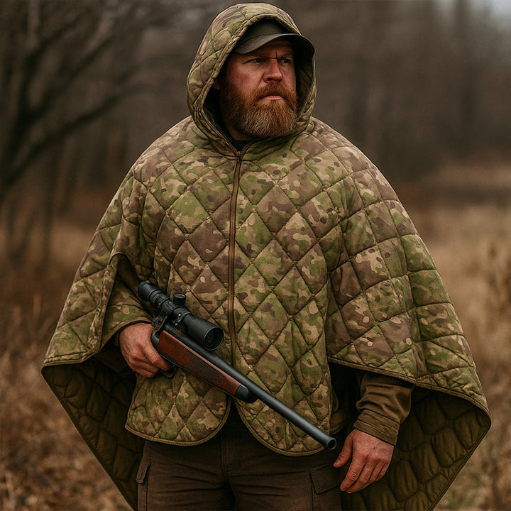TWS Camo Waterproof Insulated Poncho Liner Blanket for Camping, Hiking & Hunting Outdoors