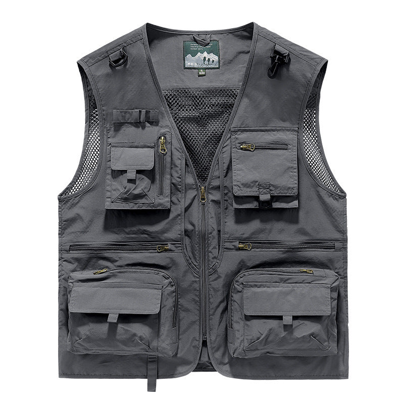 Btmpmcs Heren Multi Zakken Vissen Vest Outdoor Sneldrogend Gilet Safari Jacht Wandelen Vest Ademend Fotografie Top Mouwloos Jas Bovenkleding, A-leger Groen, L Btmpmcs Heren Multi Zakken Vissen Vest Outdoor Sneldrogend Gilet Safari Jacht Wandelen Vest Ademend Fotografie Top Mouwloos Jas Bovenkleding, A-leger Groen, L