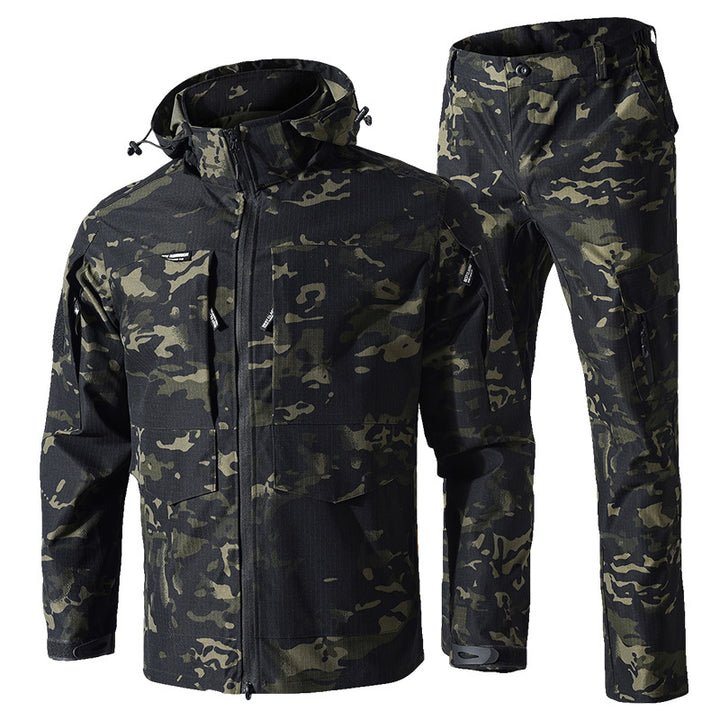 Men’s Military-Style Waterproof Ripstop Tactical Suit Outdoor Combat Uniform Set