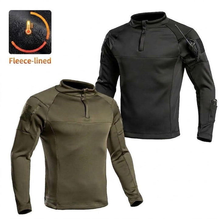 TWS Men’s Tactical Mid Layer Fleece Quarter-Zip Pullover